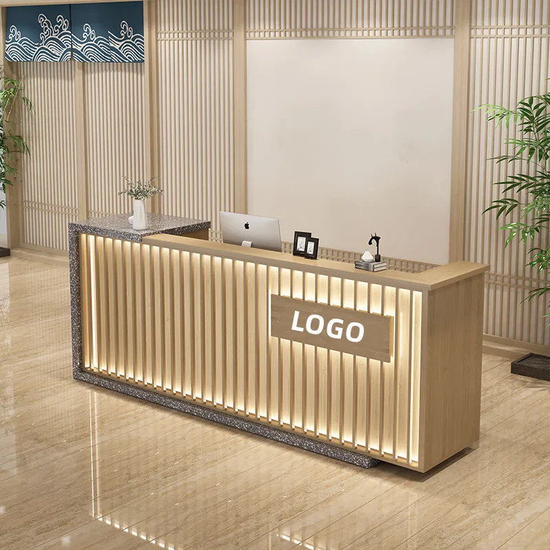 

New Chinese style checkout page Reception desk Bar Clothing shop Barber Milk tea Beauty ear checkout page
