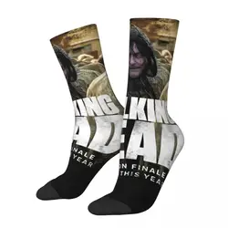 Happy Funny Men's Socks Casual The Walking Dead Daryl Dixon Sock Horror Movie Sport Women Sock Spring Summer Autumn Winter