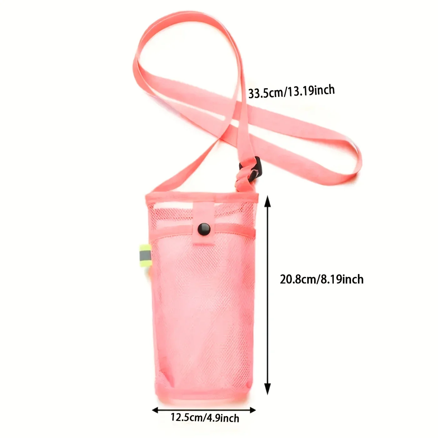 Saco crossbody ao ar livre Conjunto de copo de armazenamento Transportadora de garrafa de água de malha Saco de armazenamento portátil do telefone móvel