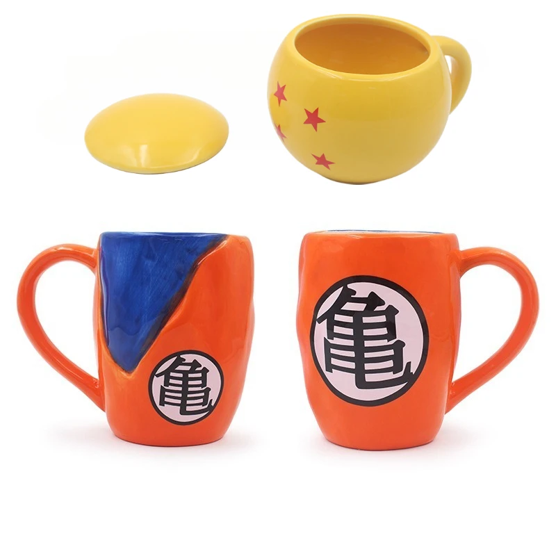 

Dragon Ball Anime Peripheral Super Saiyan Son Goku Mug Cartoon Style Cup Birthday Gift Ceramic Cups
