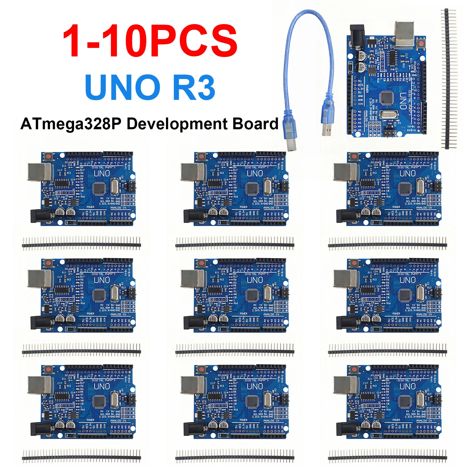 UN0 R3 Development Board ATmega328P CH340 CH340G For Arduino UNO R3 With Straight Pin Header