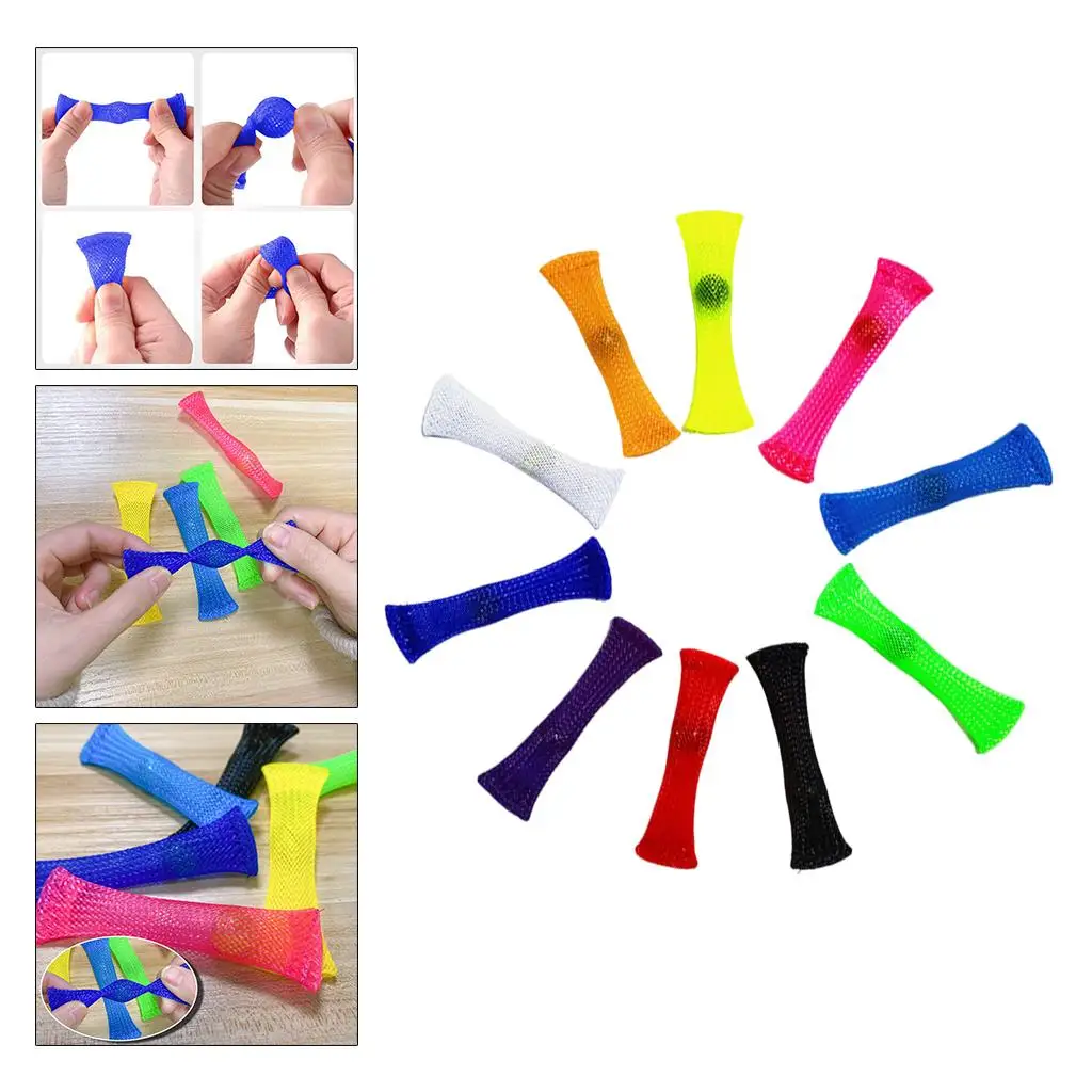 10 ชิ้นของเล่นลูกหินลูกบอลความดันบรรเทาป้องกันความเครียดสีสุ่ม