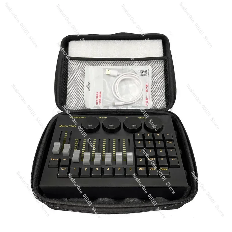 Mini DMX512 Stage Light Console Command Wing For Live Stream Control DJ Disco Party Bar Stage Lighting Controller Equipment Use