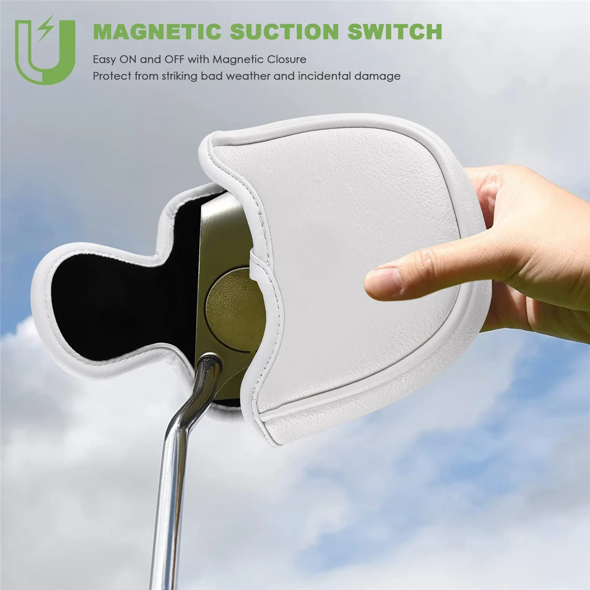 Магнитная Защитная крышка для клюшек, подходит для клюшек Odyssey 2 Ball Style RH LH