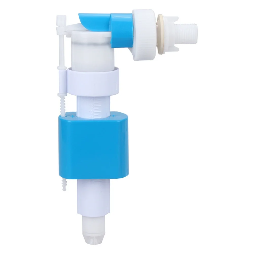 Compact Blue Side Inlet Water Valve with G12 Thread for Concealed Toilet Tank Suitable for Modern Plumbing Systems