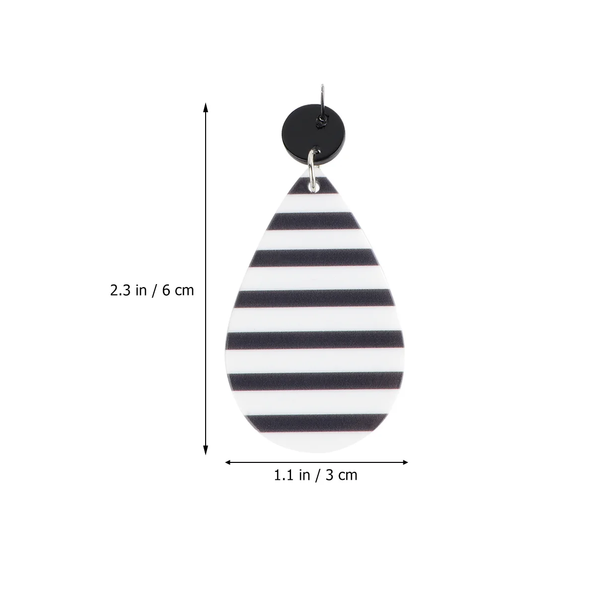 1 paio di orecchini geometrici in acrilico con stelle e strisce, durevoli, bandiera nazionale, bandiera rossa, per donna