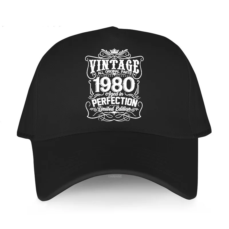 Men cap Classic fashion hats Vintage 1980 Aged In Perfection Limited Edition 42th Birthday Gift Baseball caps casual hip hop hat