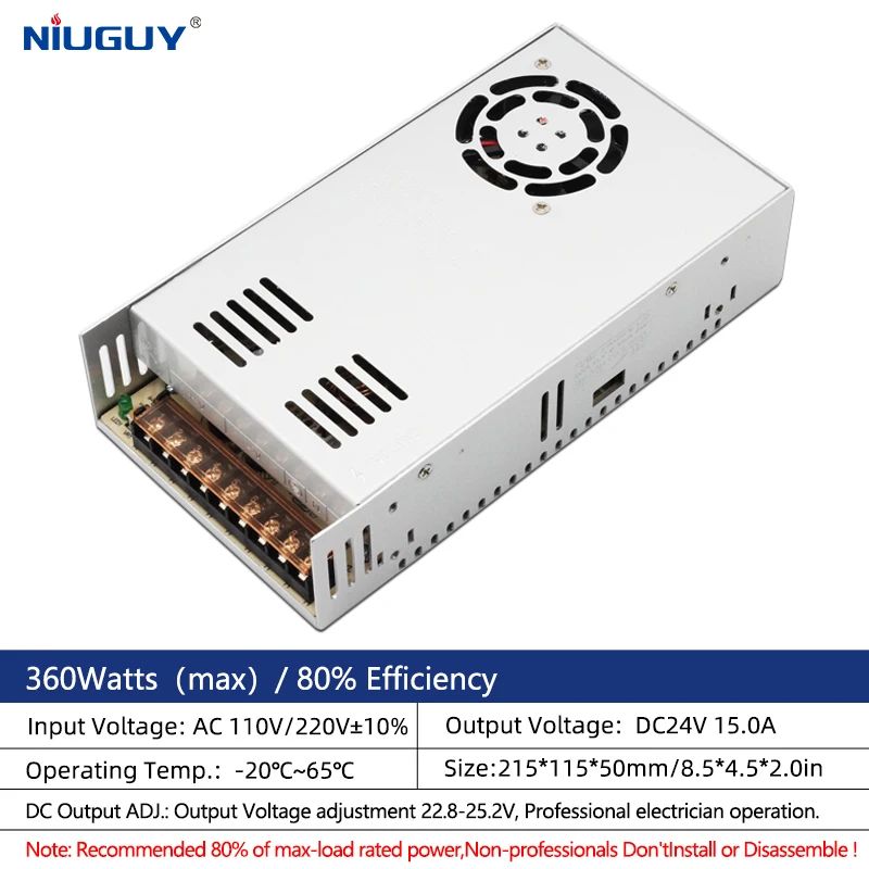 

360 Вт AC110V-240V силовой трансформатор DC12V 24V импульсный источник питания адаптер питания для осветительных арматур