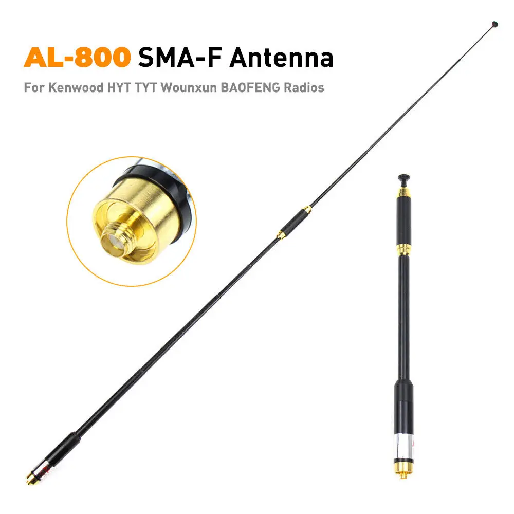 

Telescopic AL-800 Dual Band VHF UHF SMA-Female Antenna BaoFeng UV-5R UV-9R Radio antenna