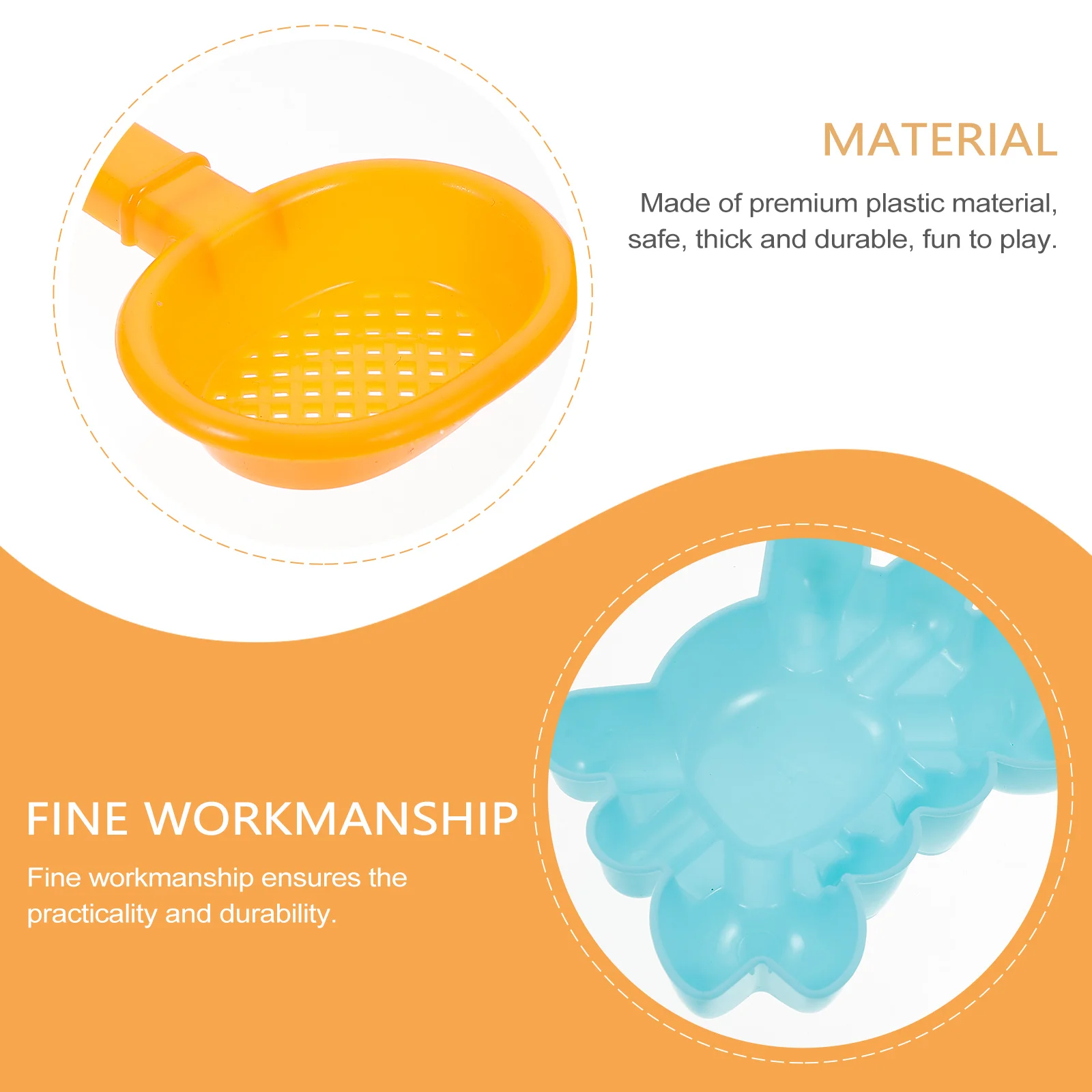 ของเล่นชายหาดของเล่นทรายเด็กมือบนถังชุดเครื่องมือพลั่วพลาสติกปลอดภัยขนาดเล็กวัสดุพรีเมี่ยมการออกแบบสีสดใสปลูกฝัง