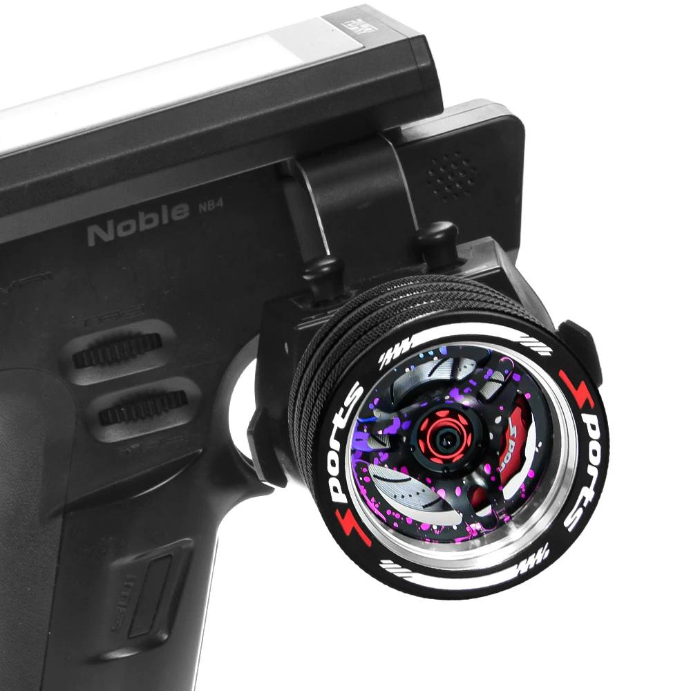 RC-Fernbedienungs-Handrad, Aluminium-Handrad für Flysky Noble NB4/SANWA MT4 MT5 M12 M17/FUTABA 4PX 7PX 10PX/WFLY X9 – Detail 23