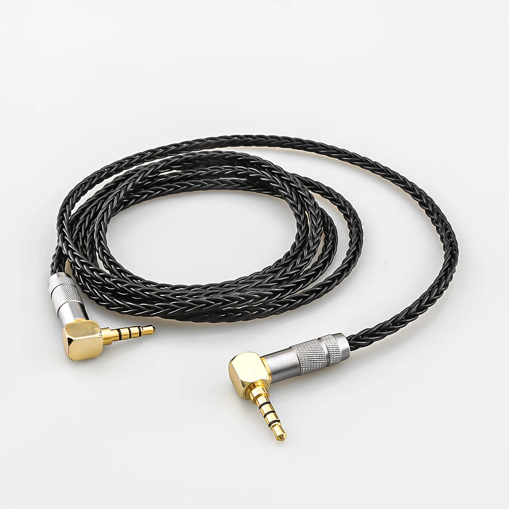 

3.5MM Male 4poles To 3.5MM 4poles AUX Cable 8core OCC silver plated audio car upgrade Headphone Cellular phone AUX extend cable