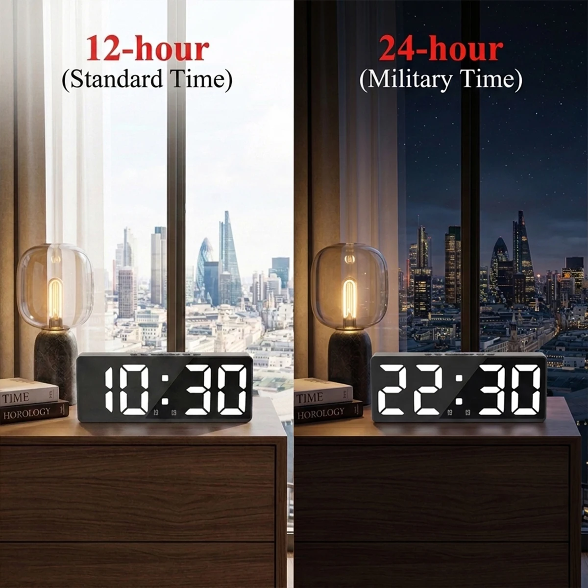 Digitale wekker Spraakbedienin - Led Desk Clock recensie en prijs