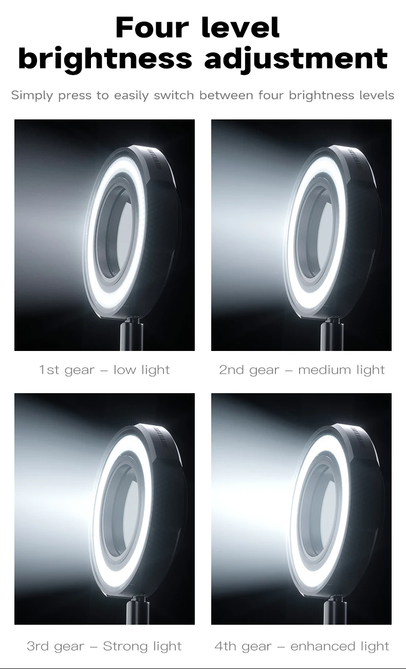 MECHANIC  LS3 Microscope Ring Lamp 7W LED Light Source Brightness Adjustment Eye Protection Convenient Type-C Interface Lamp