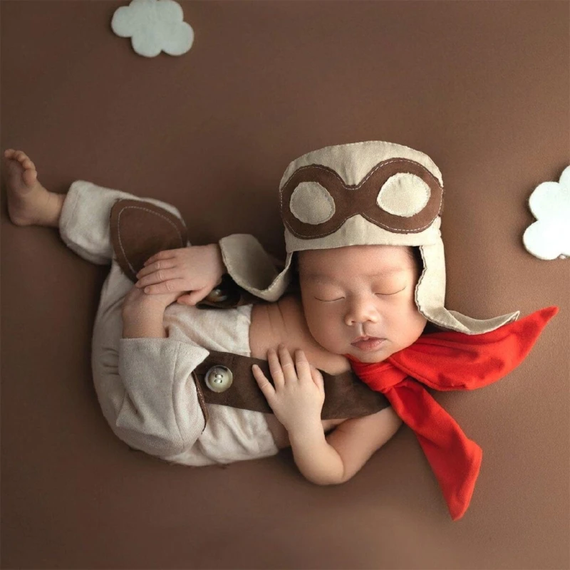 

Baby Photography Props Suspender Pants Eye Glasses Cap Infant Photo Suit Photoshooting Props Clothes Newborn Shower Gifts