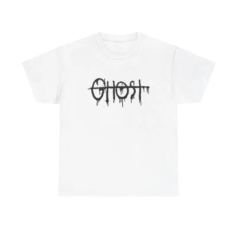 Spray Paint Ghost Graphic T Shirt graffiti text urban street grunge abstract