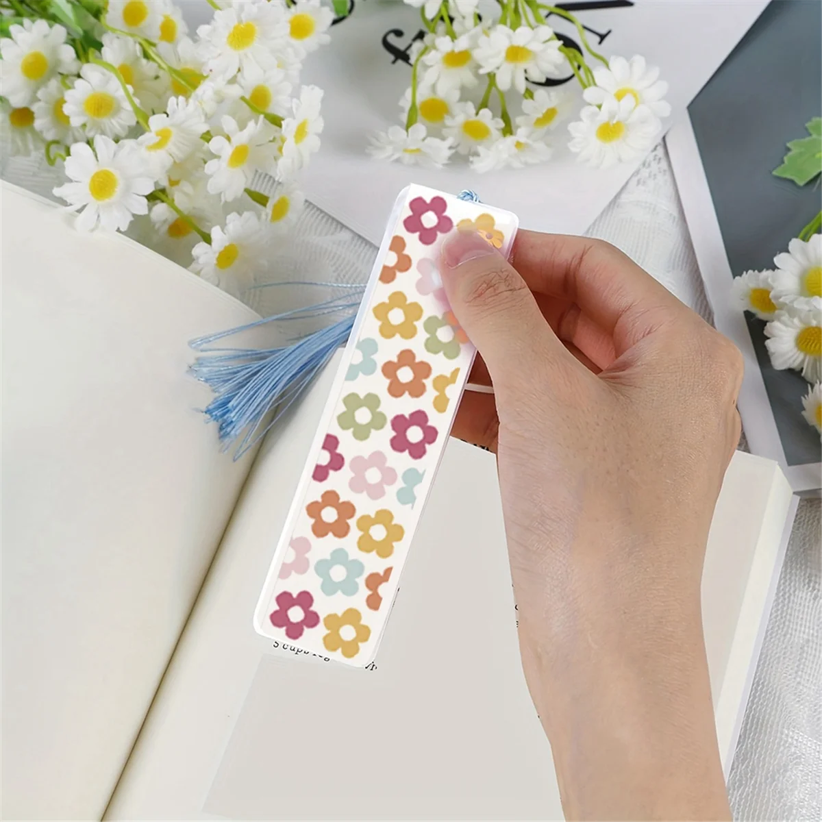 

A002 16pcs Acrylic Bookmark Blanks ,Blank Bookmarks Waterproof UV DTF Transfers Stickers for DIY Crafts Hanging Tag Gift