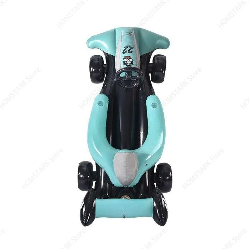 New In Stock PVC Inflatable F1 Racing Float Seat Advertising Water Model Race Car Float For Pool Beach Summer Water Play Toy