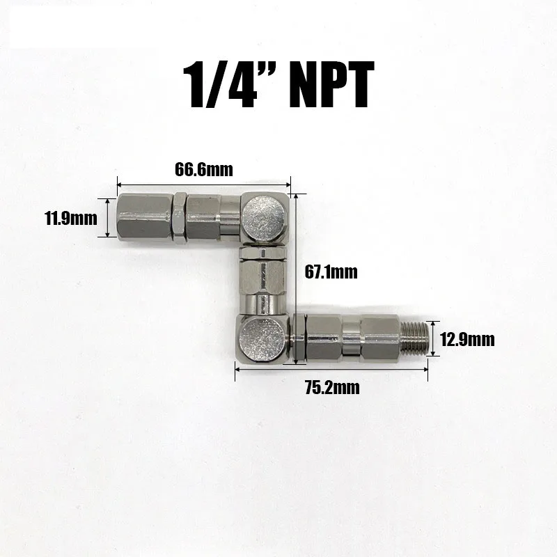 Rotary Joint Paint Sprayer Pump Accessries Stainless Steel 1/4 1/2 3/8 Z-Type Handle Valve Grease Pump With 360 Degree Swivel