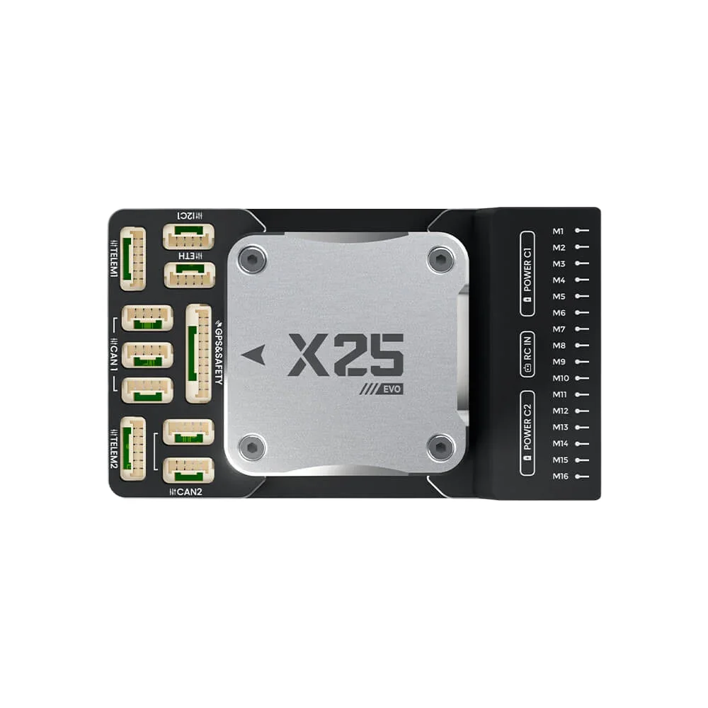 GGDX Chipboard Cuav X25 EVO Intelligent Controller Built-in 3 IMUs, 2 Barometers, 1 Magnetometer IMU Dual Temperature