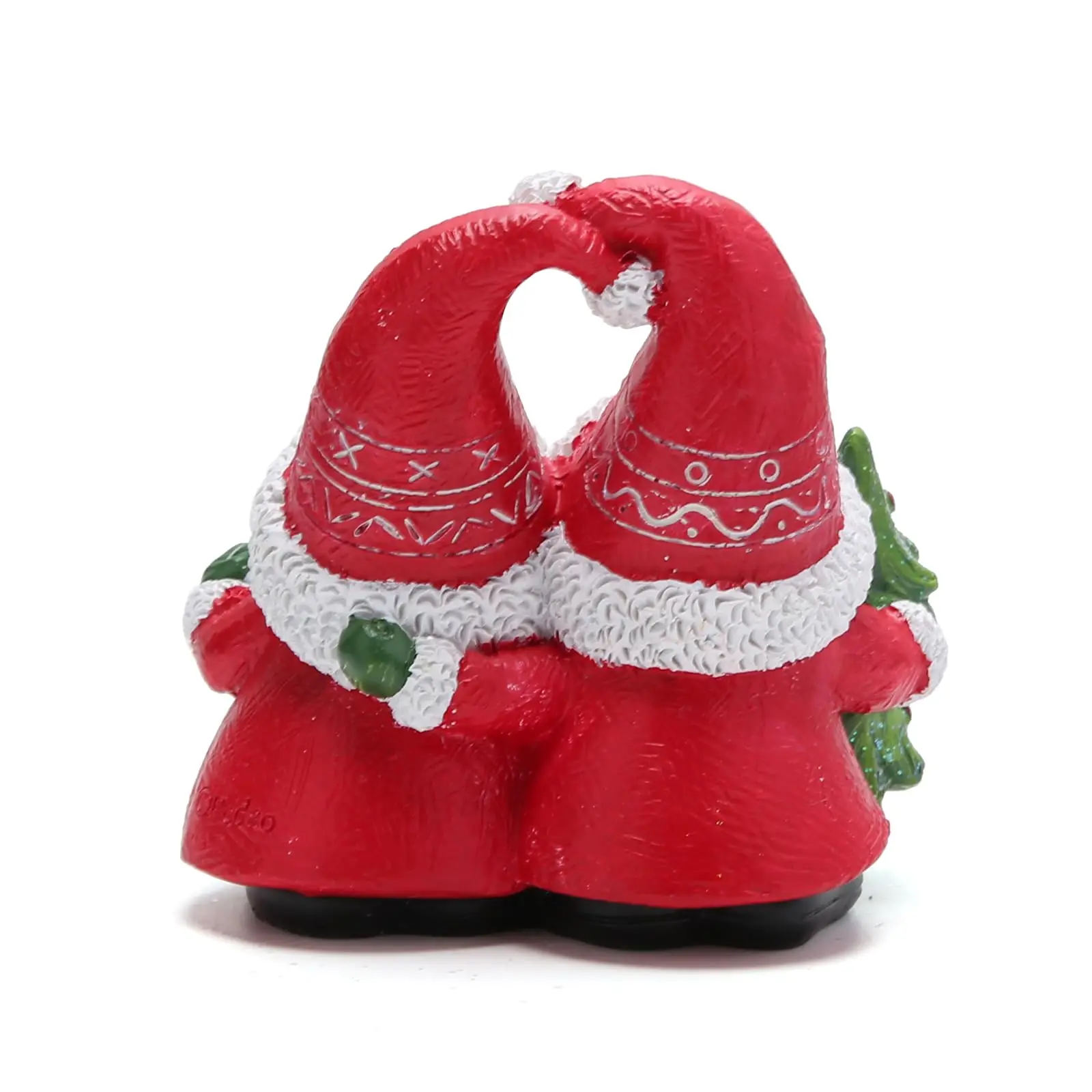 Romantic Christmas Couple Elves Combining Christmas and Romance - Heartwarming Pose - Gnomes Figurines for Xmas Decor Gift