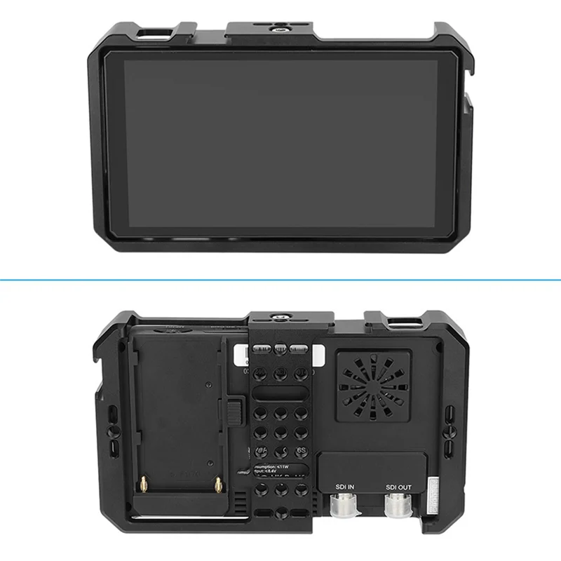 مسجلات و2 حامل للأحذية الباردة - قفص شاشة كامل جديد لشاشات Feelworld CUT6 CUT6S 6 بوصة 4K التي تعمل باللمس