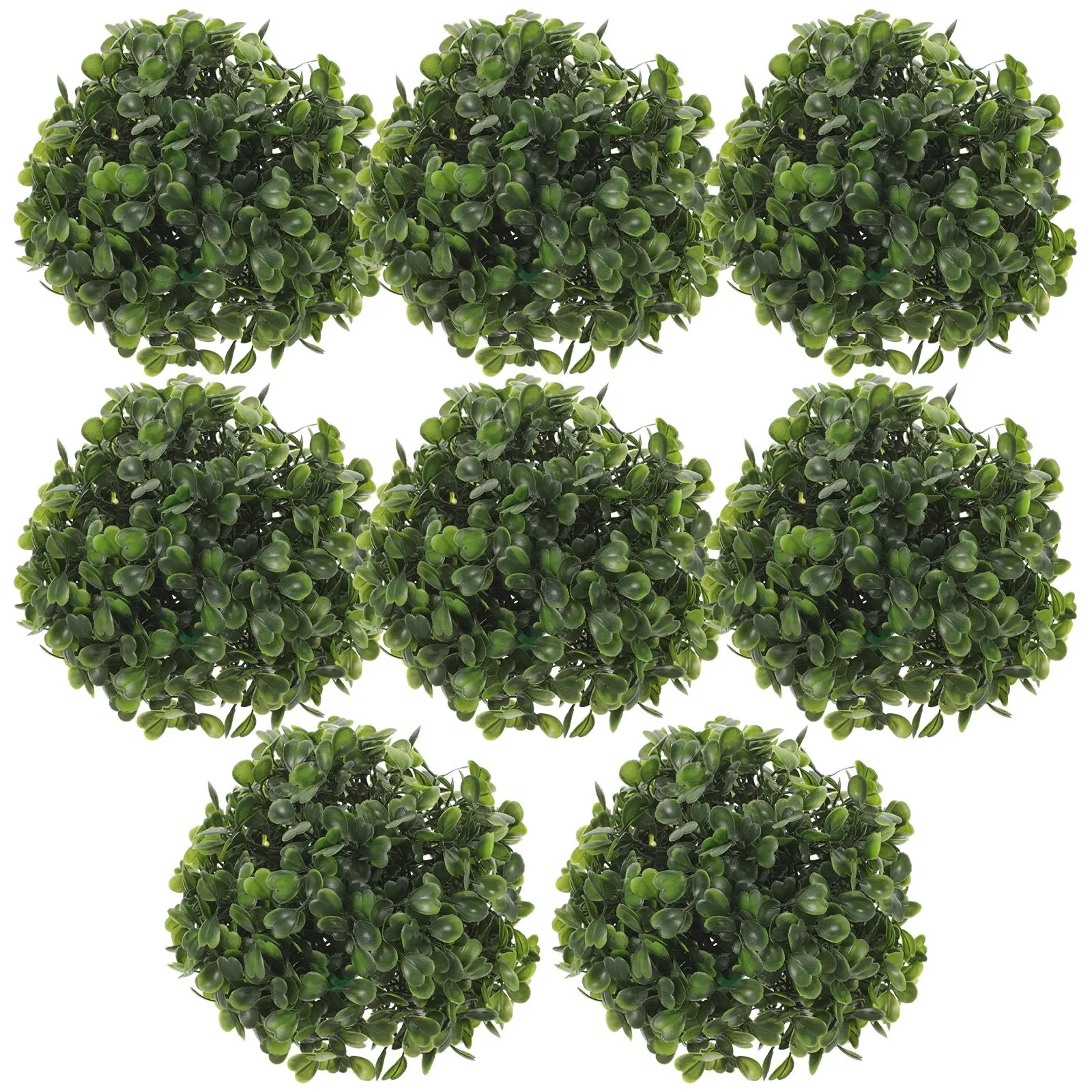 

8 Pcs Artificial Grass Balls Decoration Green Hanging Ornaments for Wedding Party Banquet Christmas Outdoor Prom Simulated Plant