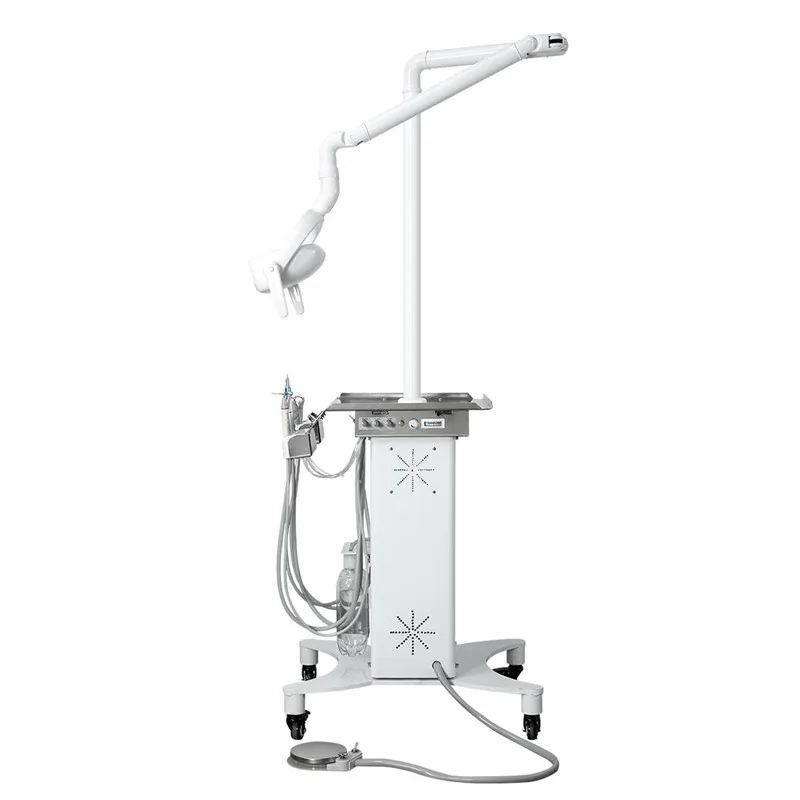 AWT-V2 All-In-One Mobile Veterinarian Dental Cart with Built-in Air Compressor and Water Reservoir