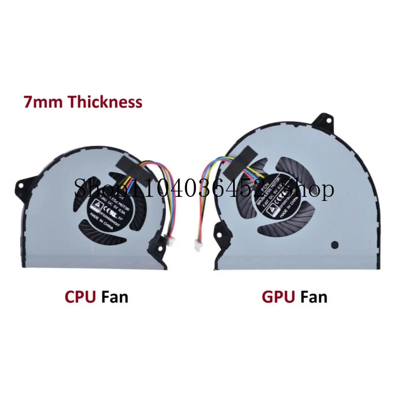 For ASUS ROG Strix GL702V GL702VM GL702VMK CPU GPU  Cooling Fan 13NB0DQ0AM0301