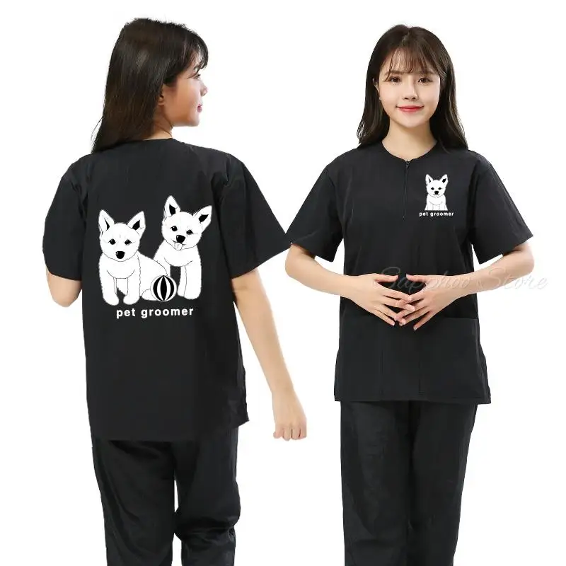 Pet Shop Uniform Waterproof Pet Grooming Apron Beautician Clothes Bath Uniform For Outdoor Salon Home S/M/L/XL/2XL/3XL G0302