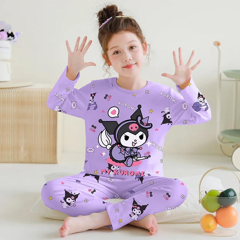 

Женский хлопковый пижамный комплект с длинными рукавами, весенне-осенняя одежда для дома, милая домашняя одежда с героями мультфильмов, наряд