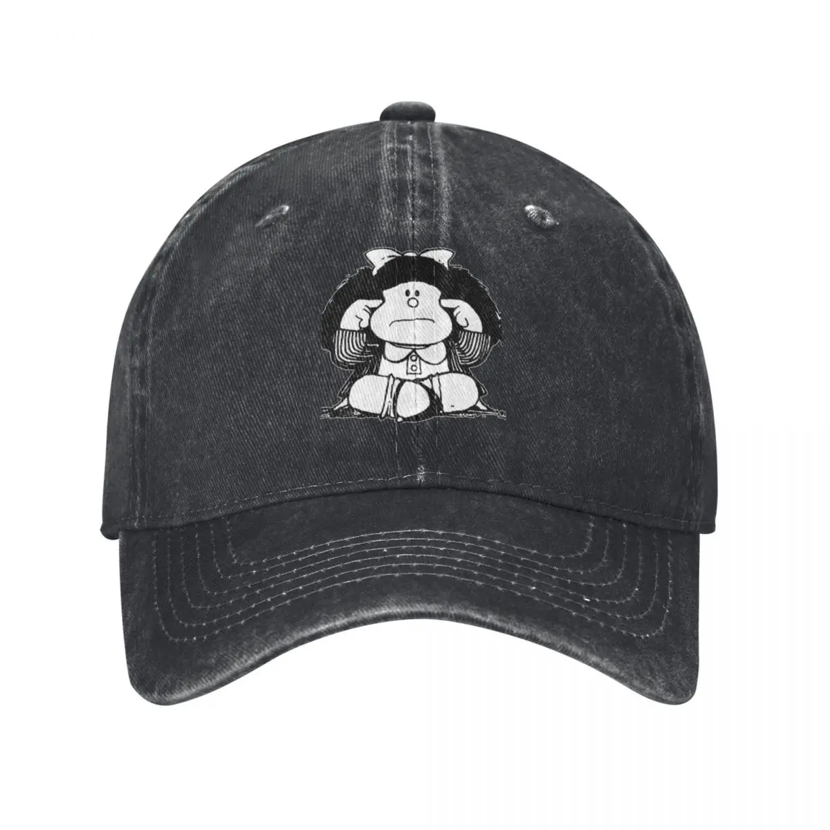 Mafalda Quino Denim Baseball Cap Argentine Comic Tennis Skate Trucker Dad Hat Summer Men Women Sun protection Baseball Caps