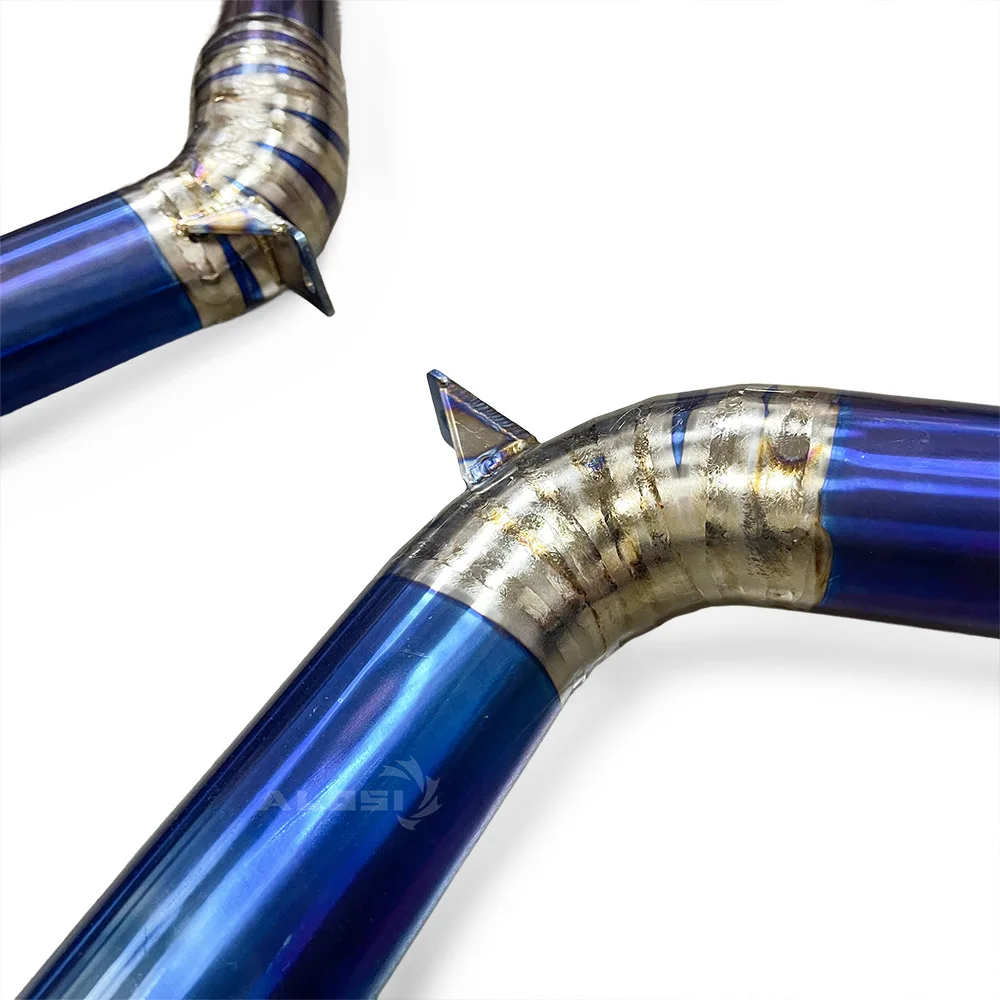 Suitable for Mercedes-Benz AMG E63W212 6.2L Titanium with Electronic Valve Cat Back Exhaust Muffler