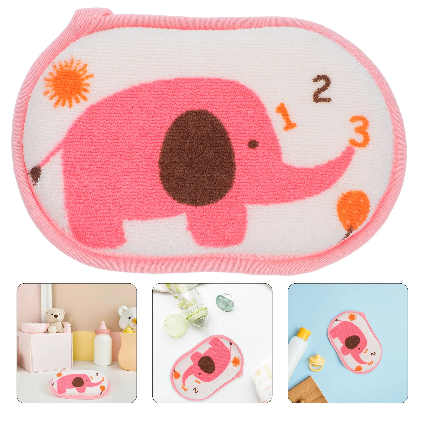 

Baby Bath Sponge Natural Cotton Soft Material For Newborn Toddler Sensitive Skin Gentle Cleansing Shower Scrubber Bathing