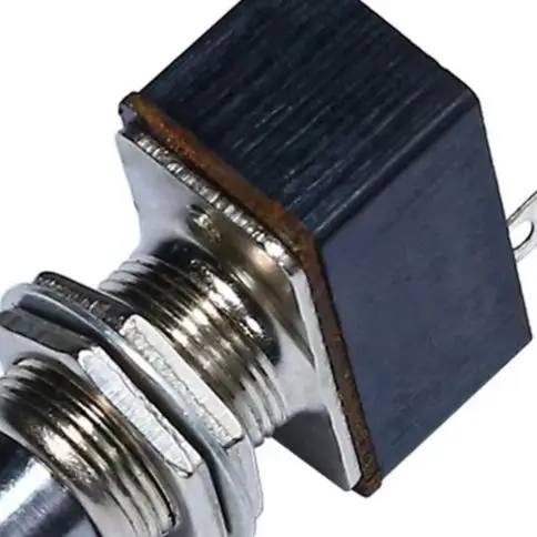 Dustproof Knob Start Button For Generator Panels High Conductivity Button Switch Generator Chrome Plated Casing