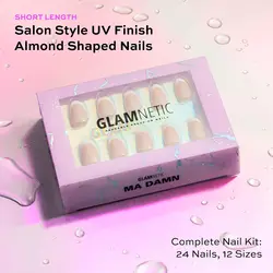 Press On Nails Reusable 12 Sizes 24 Nails Kit Angel Opaque White Short Almond Fake Nails Nude French Tip Glue Pink White Sticker