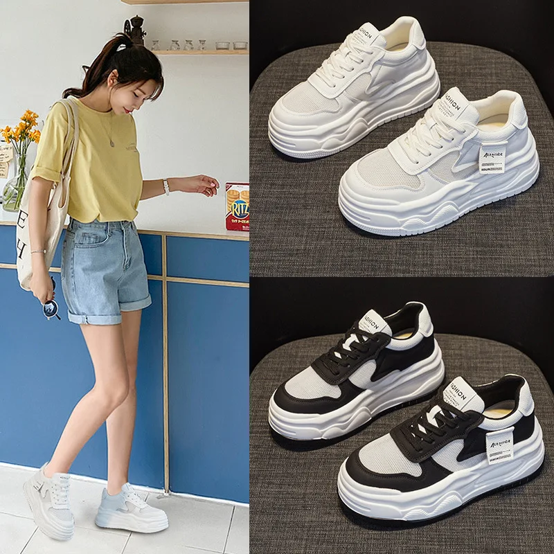 

Women's Casual Sport oes Thi Bot High Toppling Spring New Faion All-Match Lightweight Leisure Single oes