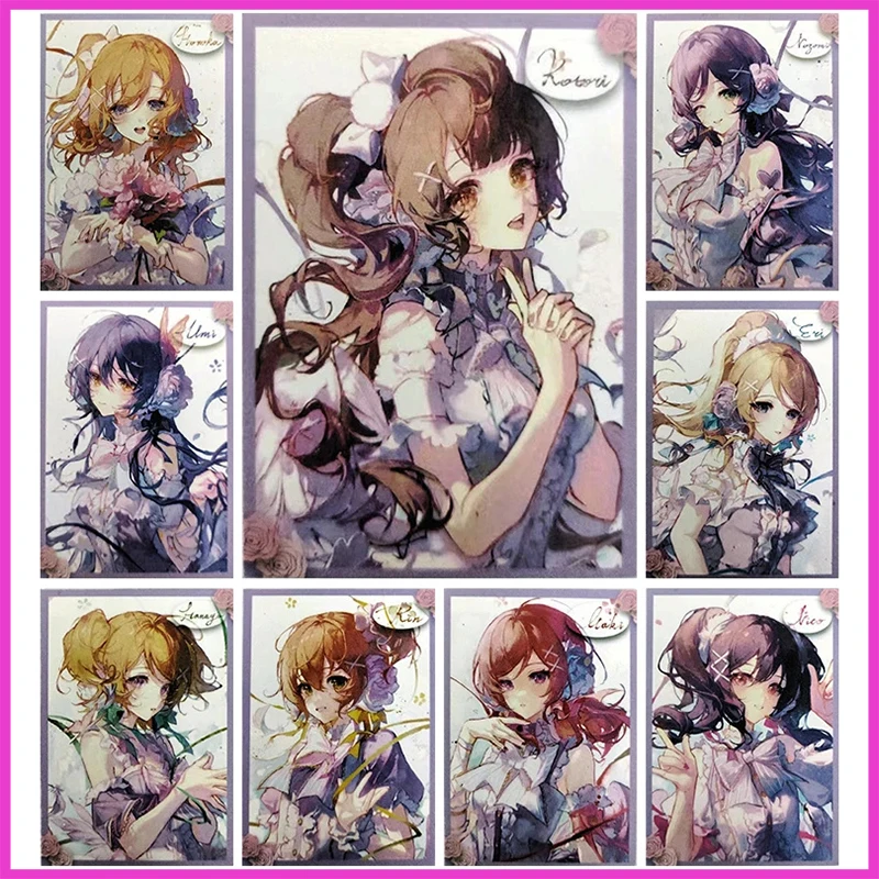 

Anime Goddess Story Rare Refractive Flashcards Yoimiya Kamisato Ayaka Hu Tao Toys for boys Collectible Cards Birthday Gifts