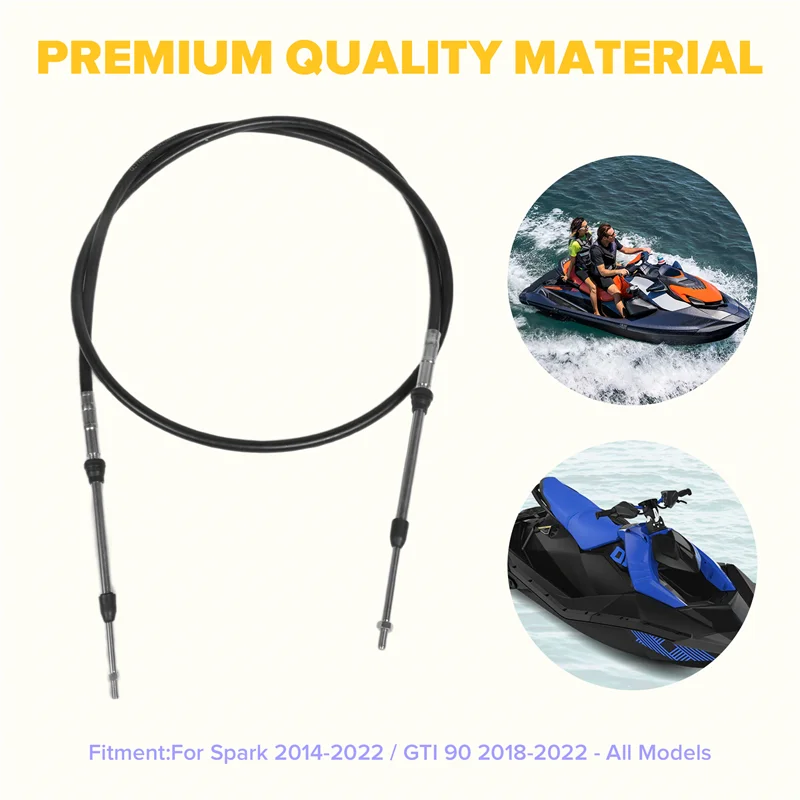 

A33K-277001790 277002065 Новый трос рулевого управления для Sea-Doo Spark 2014-2022/GTI 90 2018-2022 — все модели