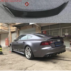 R style High quality real carbon fiber material spoiler For Audi A7 S7 RS7 2013- 2018 Carbon Fiber Rear Spoiler Trunk Wing
