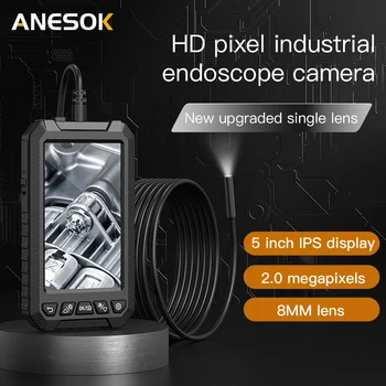 5 inch IPS high definition endoscope with screen Dual and Single Lens Industrial pipeline inspection engine auto repair endoscope