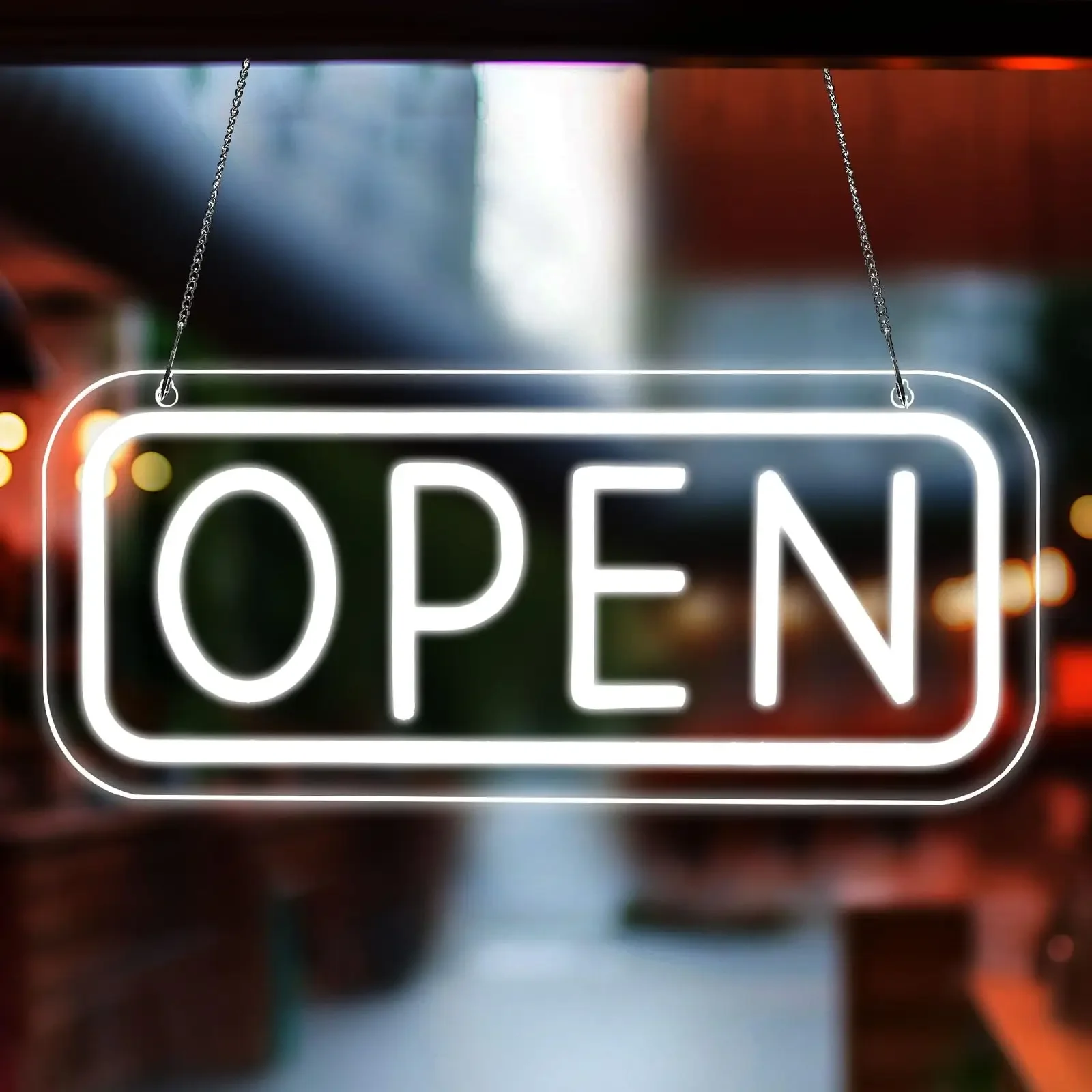 LED Neon Open Sign On/Off Brighter Open Display Sign Advertisement Board Electric Open Neon Lights Window Wall Shop Bar Hotel