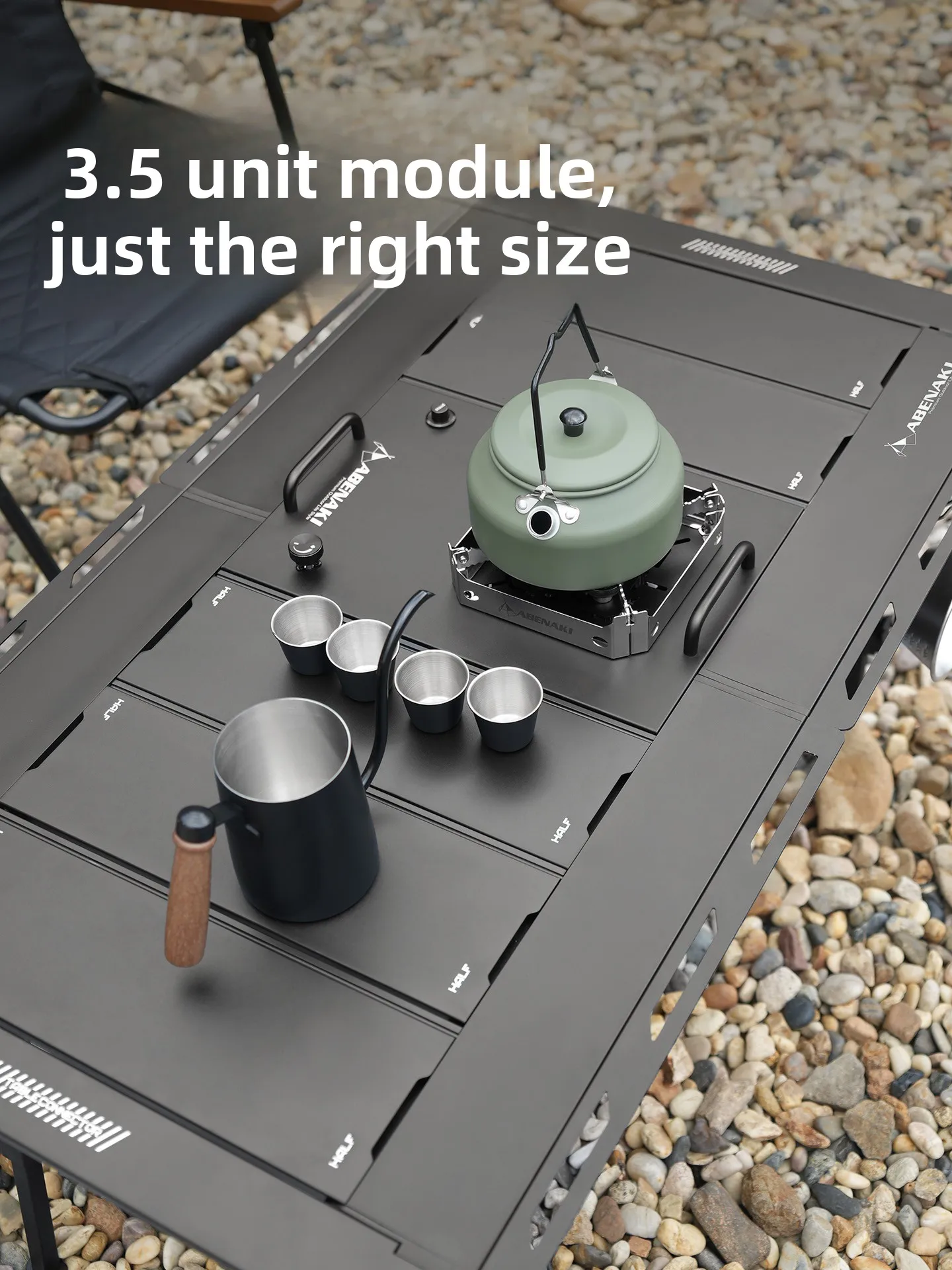 Foldable IGT Camping Table Multifunctional Modular Outdoor Cooking Table Portable Split Design Picnic BBQ Camp Kitchen Desk