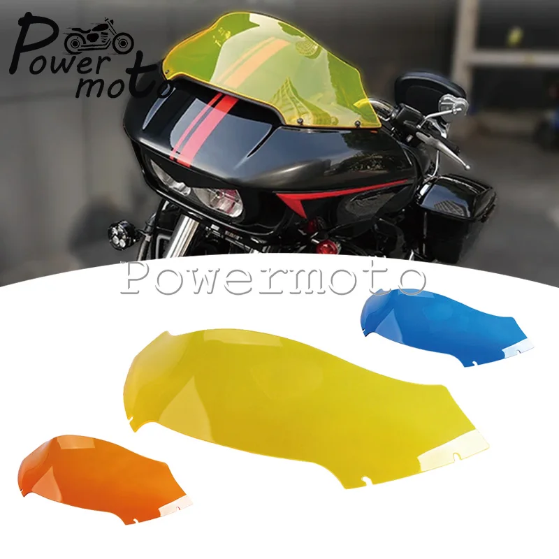 

For Harley Road Glide FLTRX 2015-2023 7" 9" PC Wind Splitter Front Windshield Windscreen Wind Shield 4MM Motorcycle Accessories