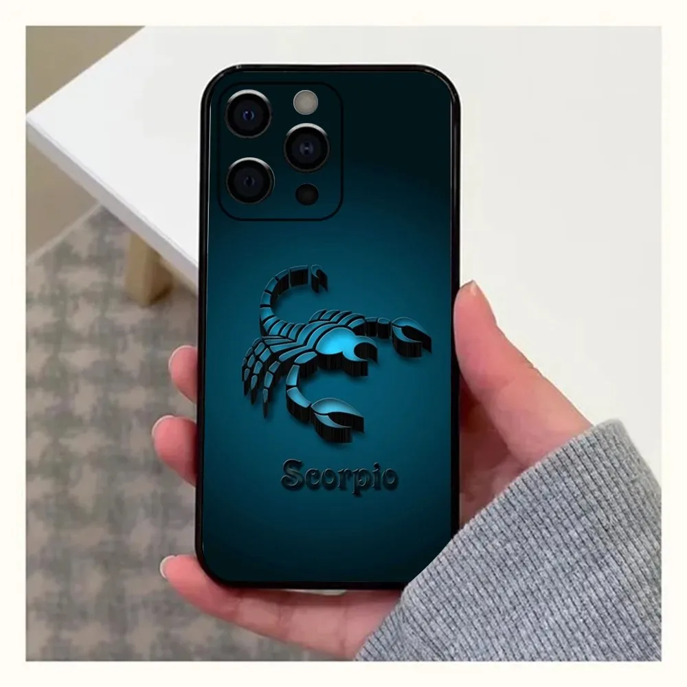 Cool Scorpion Spider Phone Case For Apple iPhone 15,14,13,12,11,Pro,X,XS,Max,XR,Plus,Mini Soft Black Cover image 2