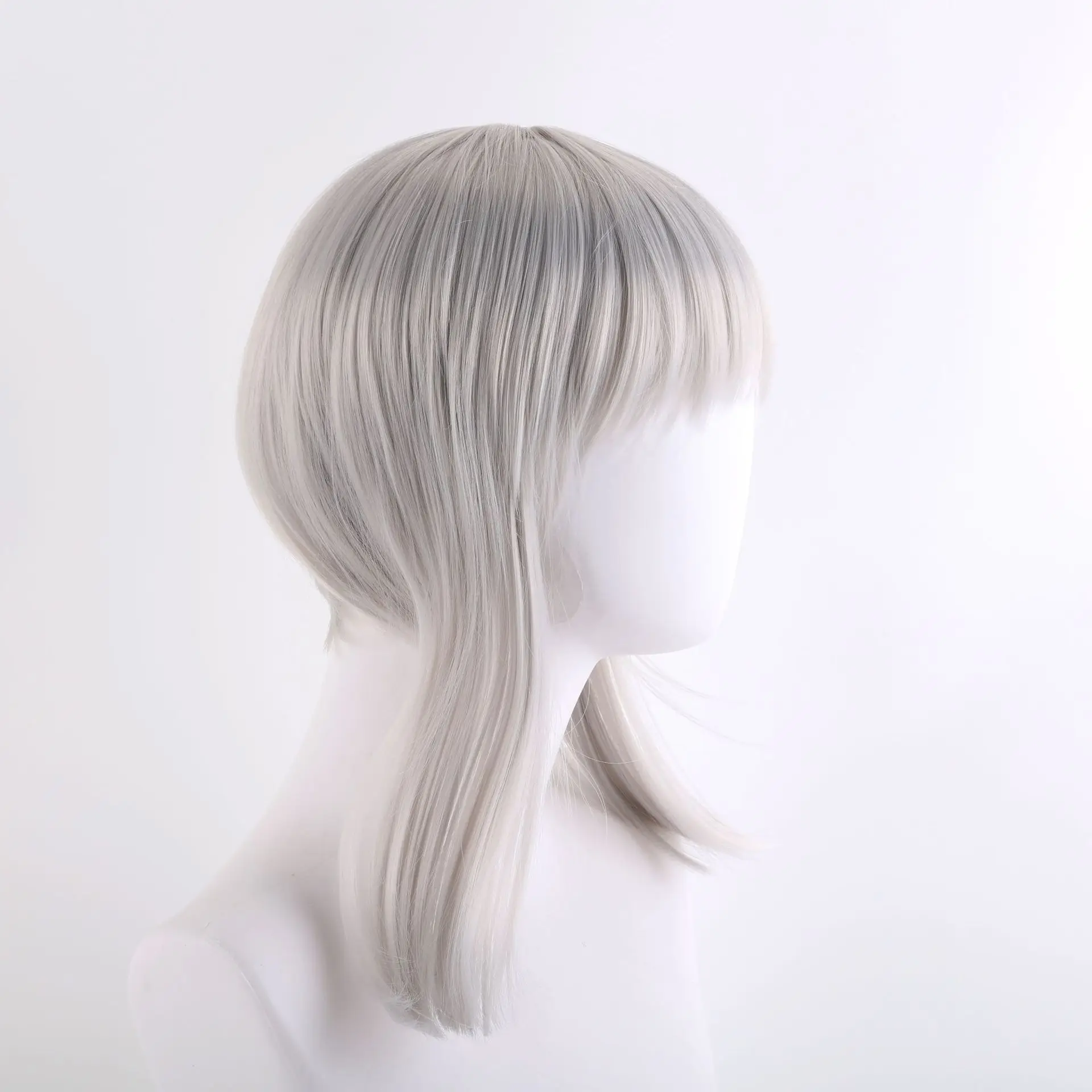 애니메이션 캐릭터의 코스프레에 적합한 다섯 번째 사람 캐릭터를 위한 풀 헤드 짧은 머리 코스프레 가발