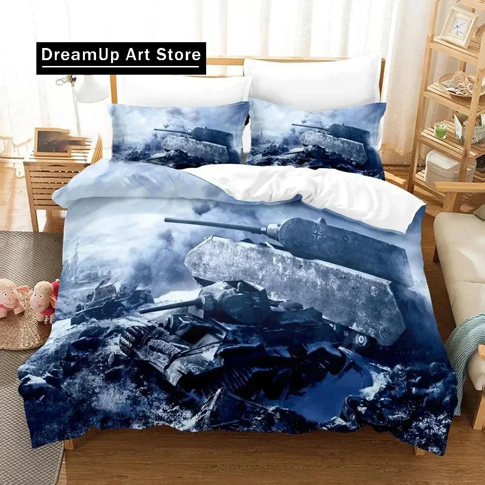 3D Print Game World of Tanks Fashion Bedding Set Boys Girls Twin Queen King Size Duvet Cover Pillowcase Bed boys Adult Bedroom