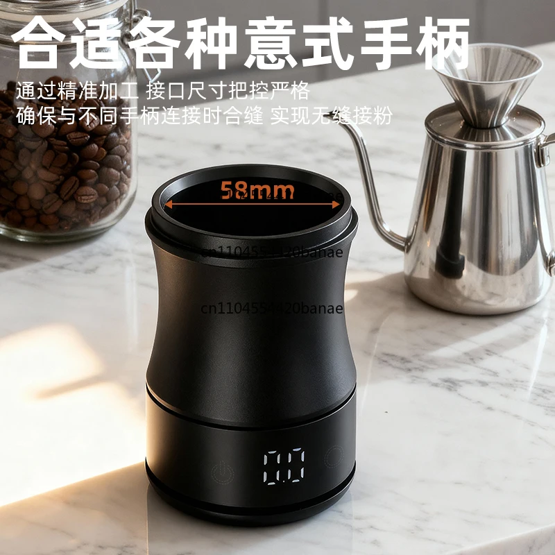 High precision coffee scale with powder cup, hand pour coffee grinding powder weigher small electronic scale