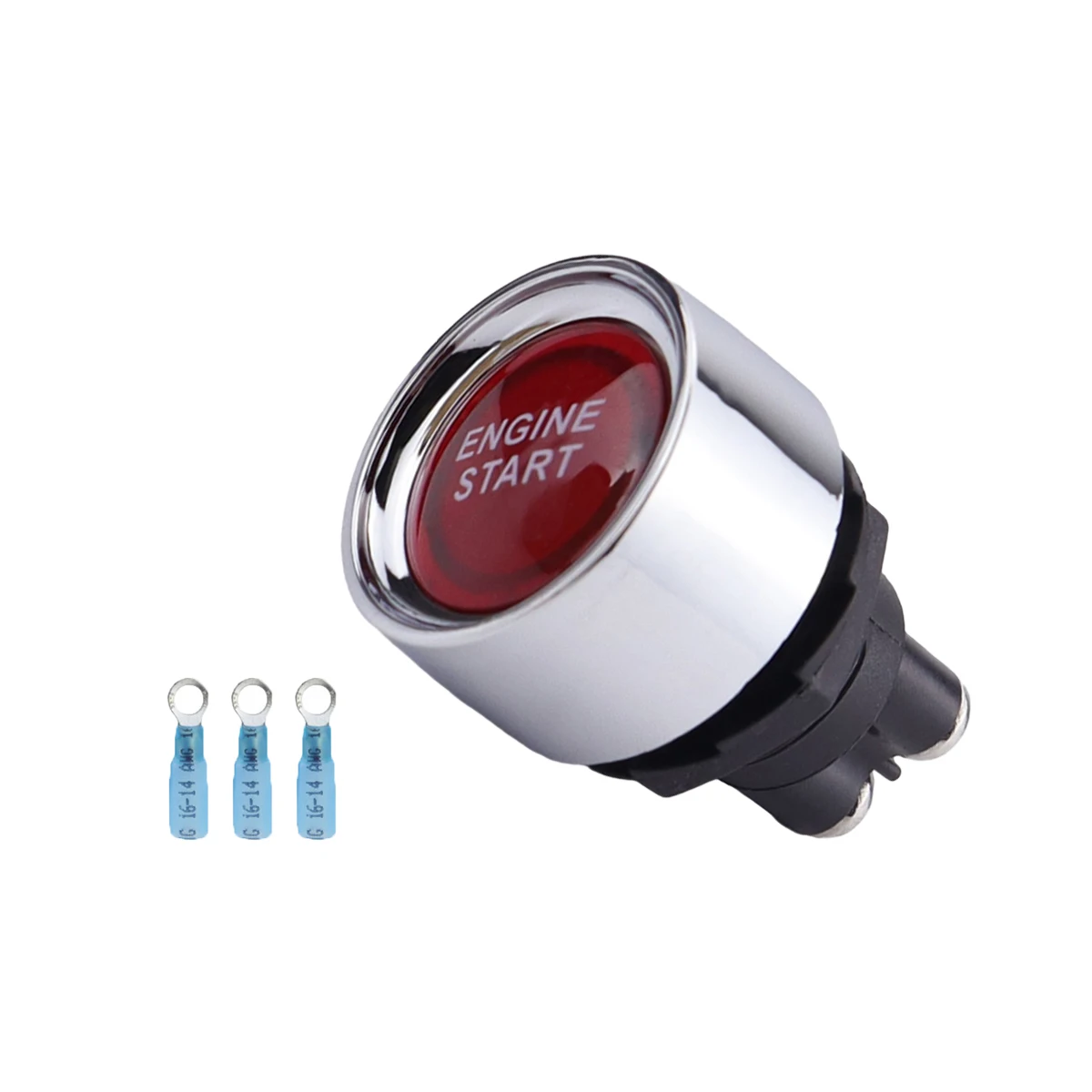 50A start button switch with terminal car engine start button ignition switch DC 12V 24V momentary switch