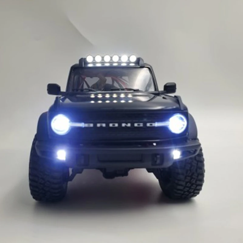 TRX4M The Roof LED Round Light Simulation 5V Lamp Accessories for 1/18 RC Crawler Car Traxxas TRX4-M Bronco Upgrade Parts